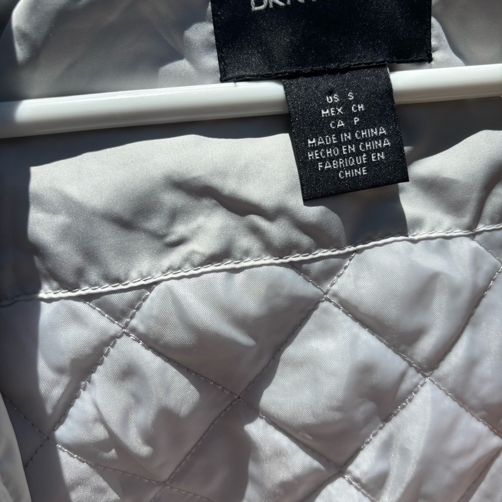 DKNY Gray Hooded Utility Jacket With Pockets NWT - Picture 10 of 16